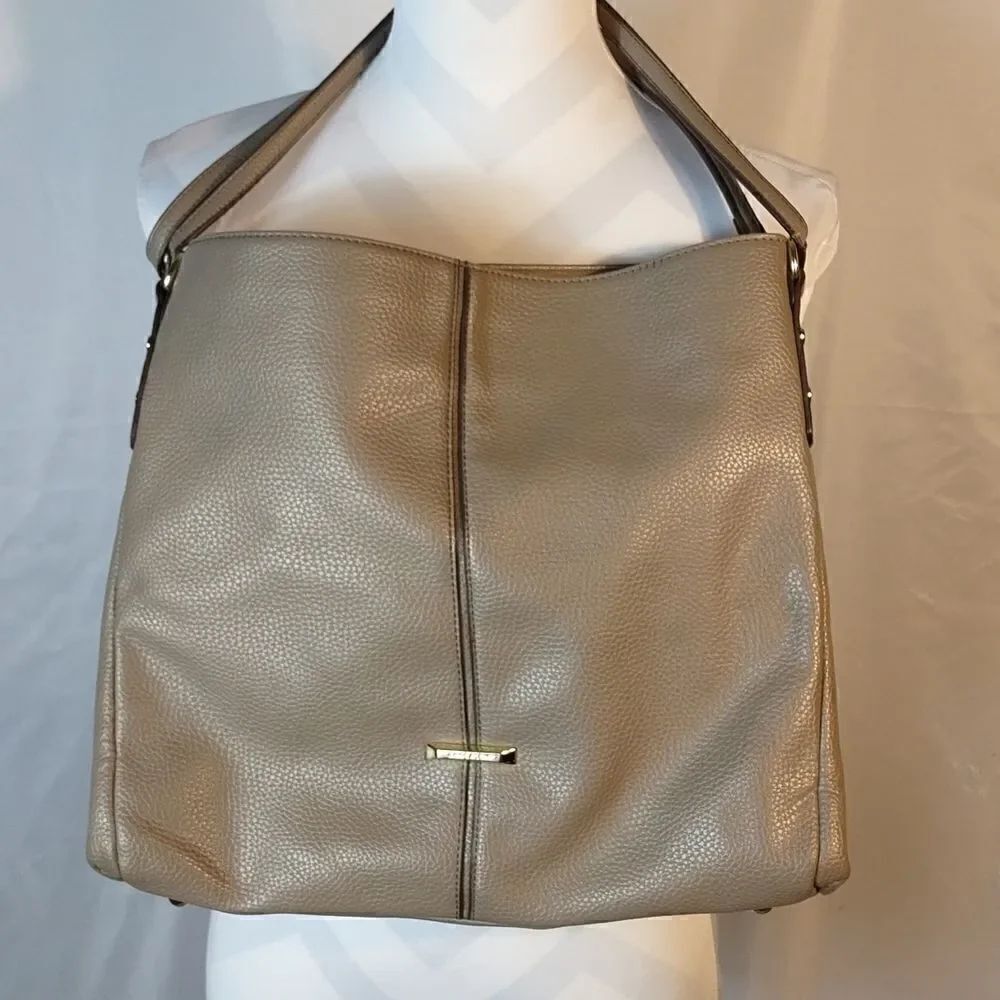 Anne Kline Taupe 3 Compartment Tote